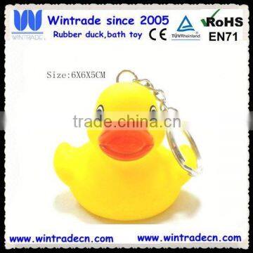 6CM duck keychain promotion keyring