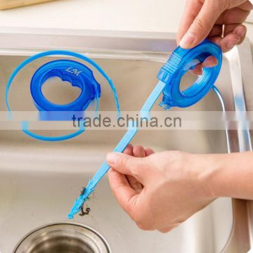 Portable Stretched Practical Plastic Drain Pipe Cleaner Cleaning Tool Gadget