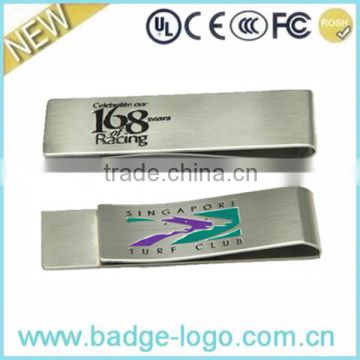 Unique Design Etching Painting Stainless Steel Money Clips