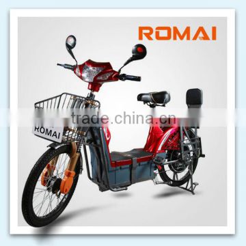 ROMAI electric bike with pedals with waterproof hub motor