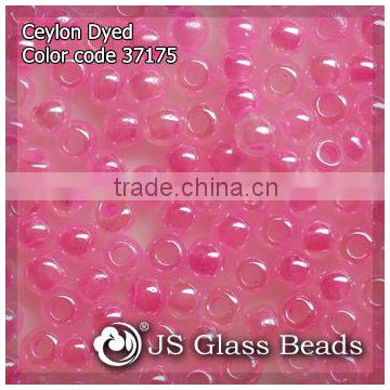 High Quality Fashion JS Glass Seed Beads - 37175# Ceylon Pink Opalescent Rocailles Beads For Garment & Jewelry