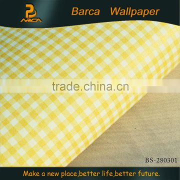 BS-280301 3d high quality tartan design Non-Woven wallpaper