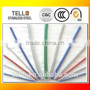 1*7 PVC coated 304 stainless steel wire rope