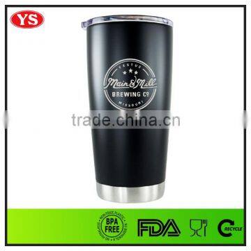 double wall coated vacuum stainless steel travel tumbler 20 oz
