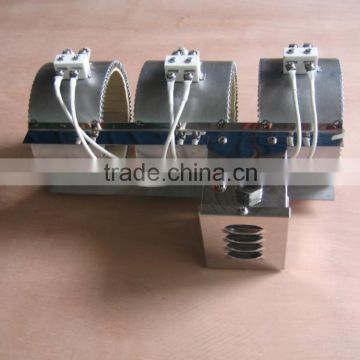 Tubular ceramic heater for plastic machine