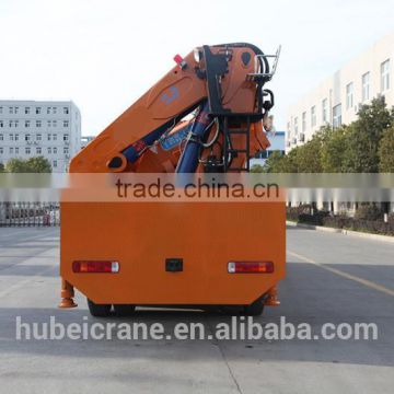 hand operated lifting equipment on truck, Model No.: SQ360ZB4, 18ton truck crane with foldable booms.