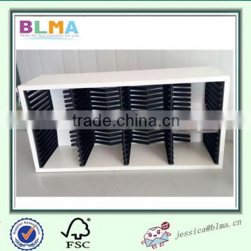 Hot sale plastic wooden mdf CD rack for home furniture