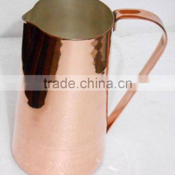 Solid Water Copper Jug, Picther with brass handle Metal Jug, Copper Pitcher ~ Copper Jug