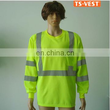 Safety Clothing Wholesale 100% Polyester Reflective TS Polo Tshirt