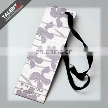 Customized product new design art paper hangtag for garment
