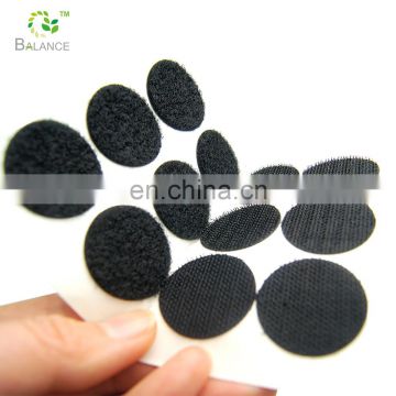 Nylon self adhesive coins sticky hook loop dots