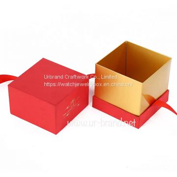Custom Large Luxury  Sets Ribbon Paper Packaging Gift Box square box gift box