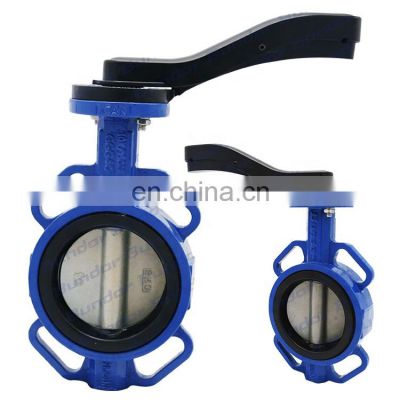 4 10 Inch Ptfe Type Ductile Iron Cast Iron Stainless Steel Wafer Butterfly Valve Price List