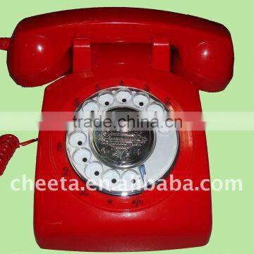 retro telephone and corded telephone