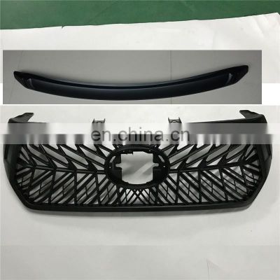 Dongsui High Quality Truck Accessories Front Grill ABS Matt Black With Light For Rocco
