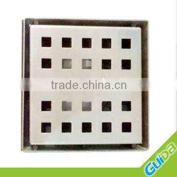 Square stainless steel bath drain grate cover