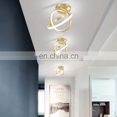 Globe Ceiling Light 170MM Gold Color LED Wall Lamp Warm White