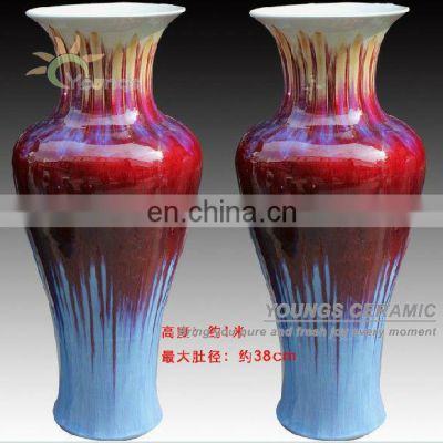 Large China Red Porcelain Floor Vase For Indoor Home Decorr Home Decor