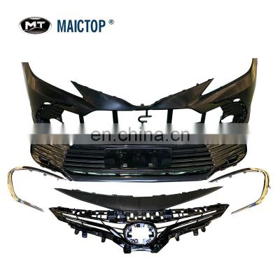 Maictop car body kit for Camry 2021 car bumpers front bumper grille LE SE XSE