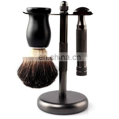 Wholesale Metal Shaving Razor And Badger Hair Shaving Brush Shaving Set