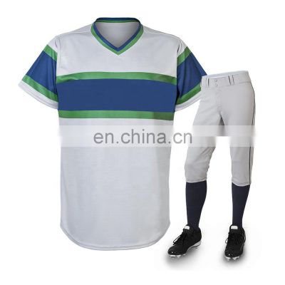 baseball and softball uniforms 100% polyester custom baseball uniforms OEM service