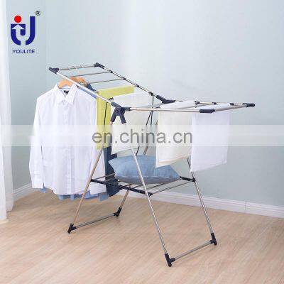 Balcony wet clothes drying rack stand for small spaces