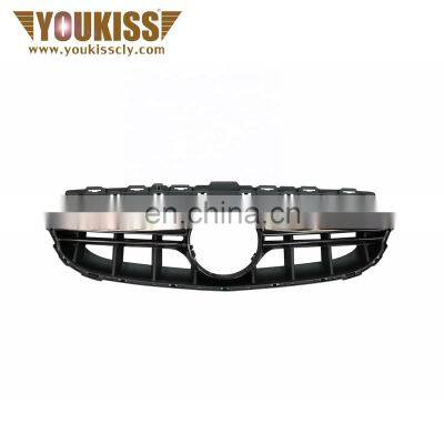 High Quality General Black  Car Grille For Benz w205 C CLASS Change to Mercedes W205 GTS Style ABS Bright Black Front Car Grille