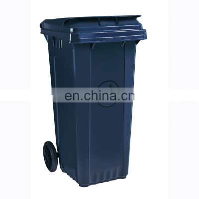 Street Park School Use Recycle Plastic Garbage Bins HDPE 120 Liter Waste Bin