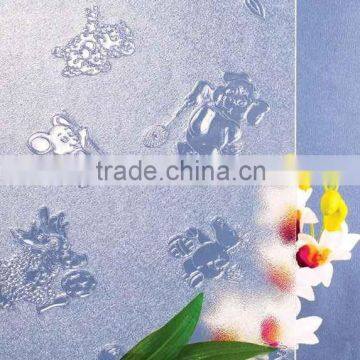 The acid etched glass/decorative glass with high quality