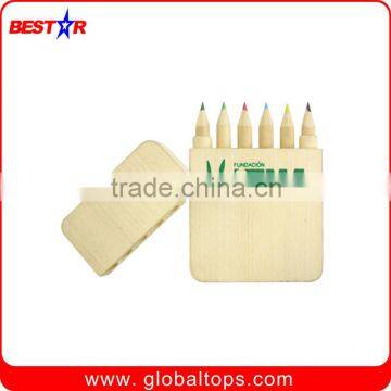 6pcs Color Pencil Set in Wooden Box