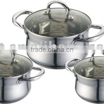 6 pcs stainless steel cookware set (S-A1829-T6)