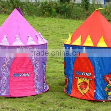 Children playing pop up easy set up kid tent