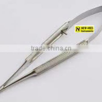 MICRO Needle Holder, 15cm, Tips 0.4mm, Straight With Out Catch