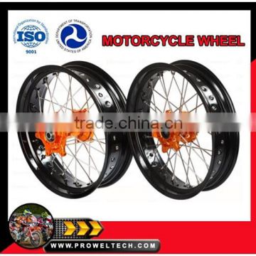 KTM17"x3.50 and 17"x5.00 Supermoto spoke wheel