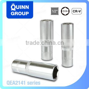 Quinnco 1/2 Inch Drive Pro-Torque Single Socket, Deep Socket