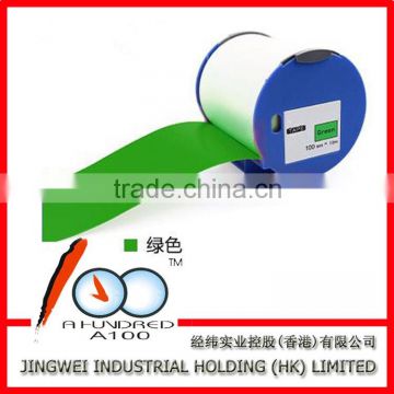 Compatible label tape Labelworks for epson Pro100 ink ribbon 100mm*15m Green PT-T1GNA