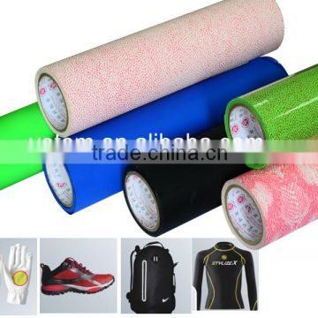 2.5 layer printed decorative overlay film for outdoor wear and seamless pocket