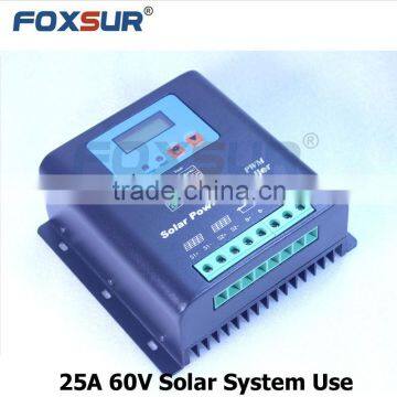 Foxsur New arrival Wholesale price New product 25A 60V PWM solar charge controller solar charge controller