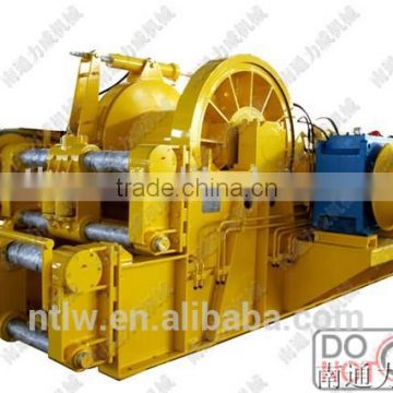 new design 200KN double-drum waterfall type electric towing winch for sale