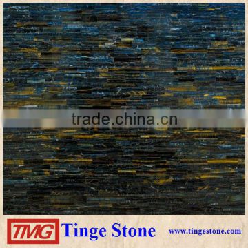 Tiger Eye Blue Stone Slab Semi-Precious Stone For Luxury Building