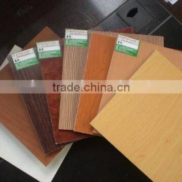 different colors of wood grain matt polyester plywood