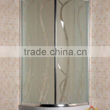 NEW! hot-selling economic shower enclosure with sandblasted tempered glass (S131 spring)