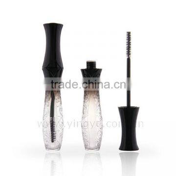 The gradient transparent Dark grain mascara tube with flower