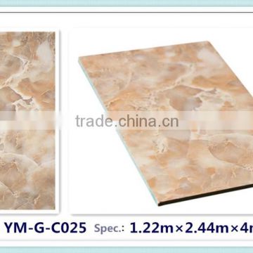 Hot sell lightweight Marbling interior pu wall board for decorative