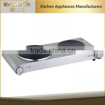 Stainless steel housing double solid hot plate portable electric stove for wholesale