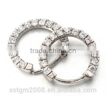 Clicker diamond newest nose stainless steel rings nose