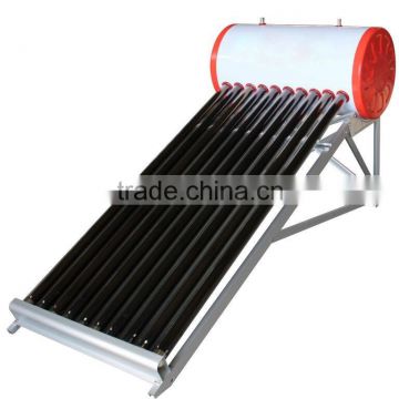 evacuated tube low pressure solar water heater with aluminum alloy stand frame