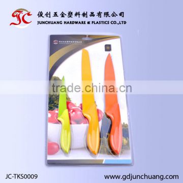 3PCS non-stick coating knife set with 2Cr13 stainless steel