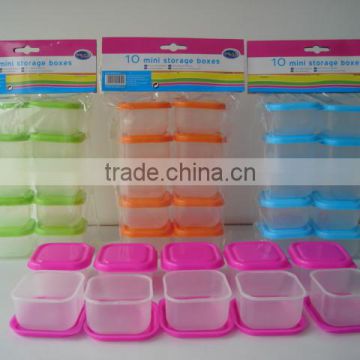 10PK mini square storage containers plastic TG10691-10PK