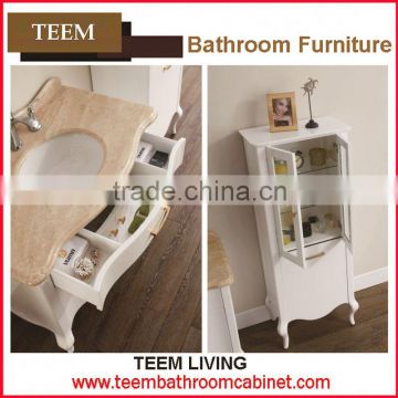 Teem bathroom furniture cheap price bathroom black lacquer china cabinet